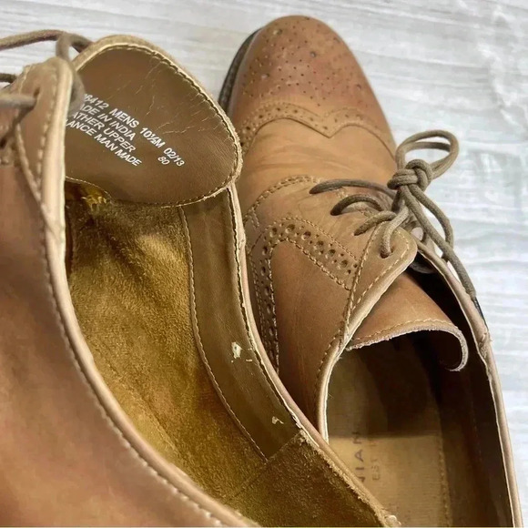 Bostonian Brown Leather Derby Wingtip Men’s Dress Shoes size 10.5M - Picture 9 of 12